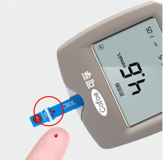 Cofoe 3 in 1 Multi Monitoring Meter Test Cholesterol, Uric Acid, and Blood Glucose Complete Kit with Test Strips and Lancets 3