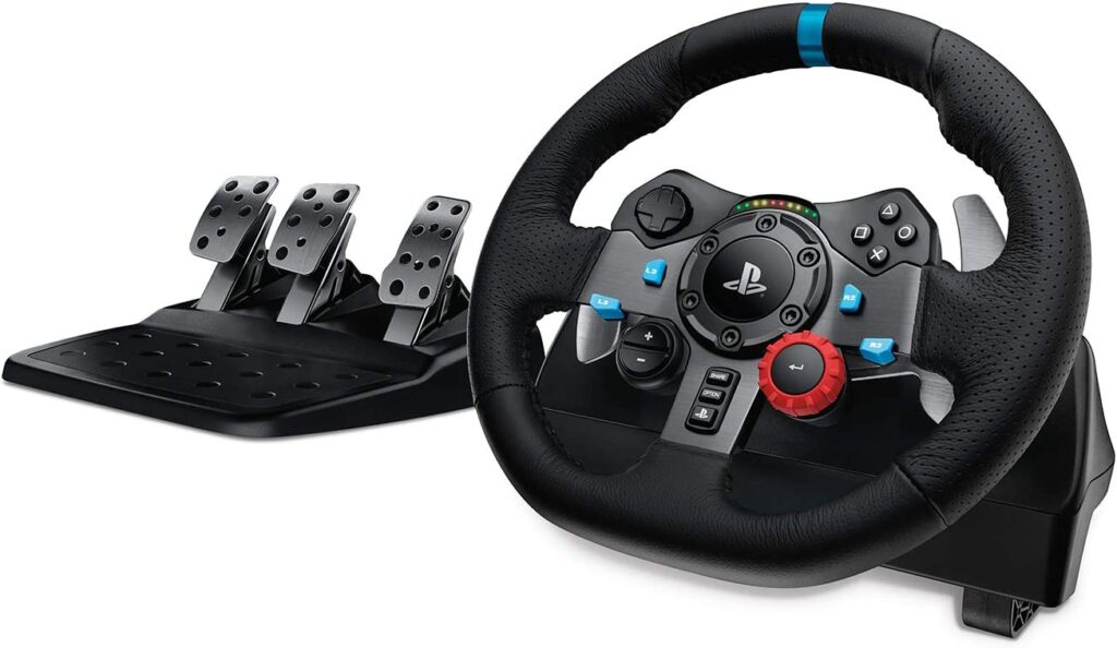 Logitech G29 Racing Wheel with Force Feedback and Stainless Steel Paddle Shifters for PS5, PS4, PC, Mac 1
