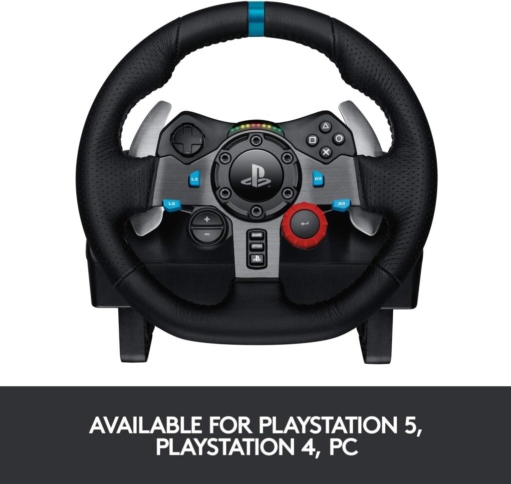 Logitech G29 Racing Wheel with Force Feedback and Stainless Steel Paddle Shifters for PS5, PS4, PC, Mac 3