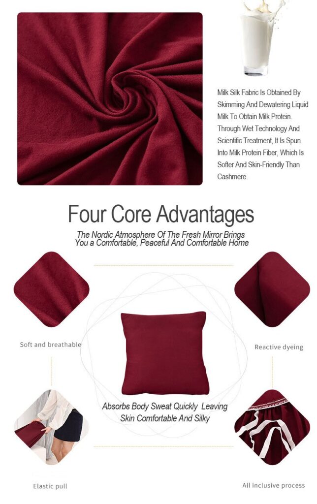 Sofa Cover Universal Fashion Four Seasons Ventilated Skin-Friendly Soft Living Room Solid Color Pleasantly Cool 360 Surround 5