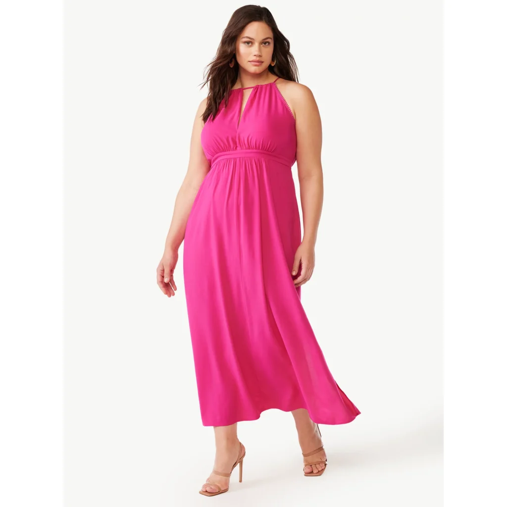 Sofia Jeans Plus Size Empire Halter Maxi Dress 1