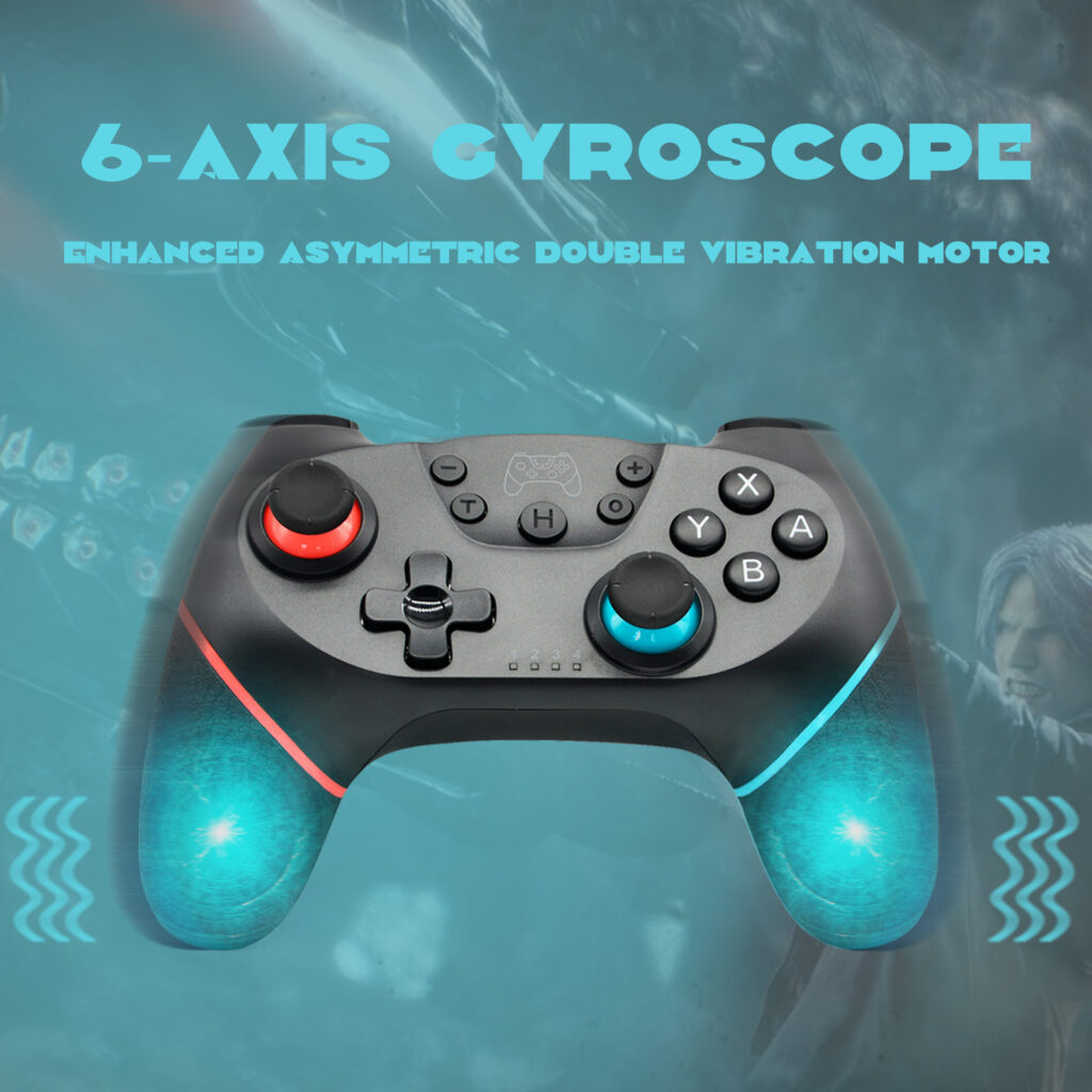 Wireless Bluetooth Gamepads for Nintendo Switch Pro BROODIO Compatible Controller 7