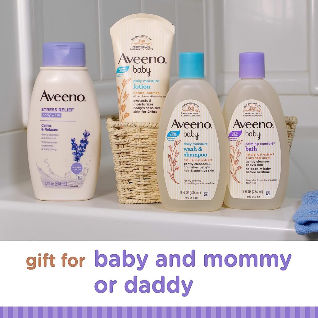 Aveeno Baby Bathtime Solutions Mommy & Me Gift Set 8
