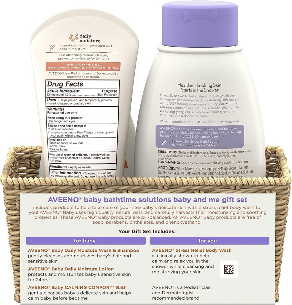 Aveeno Baby Bathtime Solutions Mommy & Me Gift Set 9