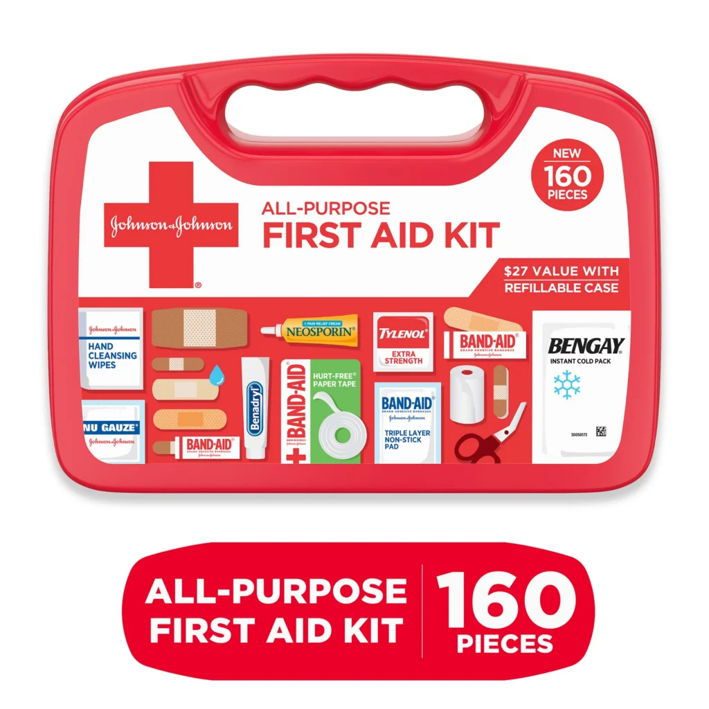 Johnson & Johnson All-Purpose Portable Compact First Aid Kit 1