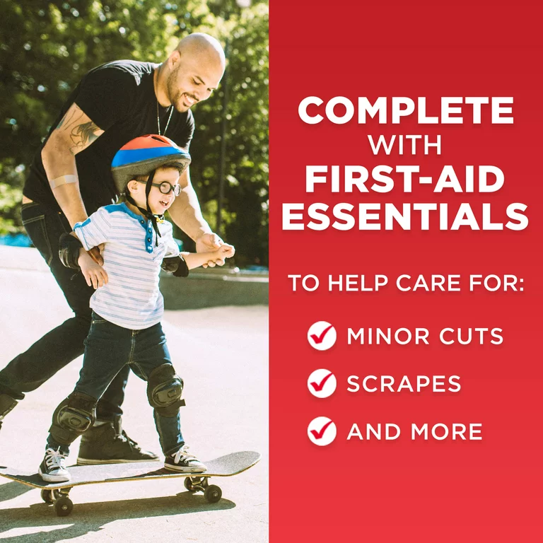 Johnson & Johnson All-Purpose Portable Compact First Aid Kit 4