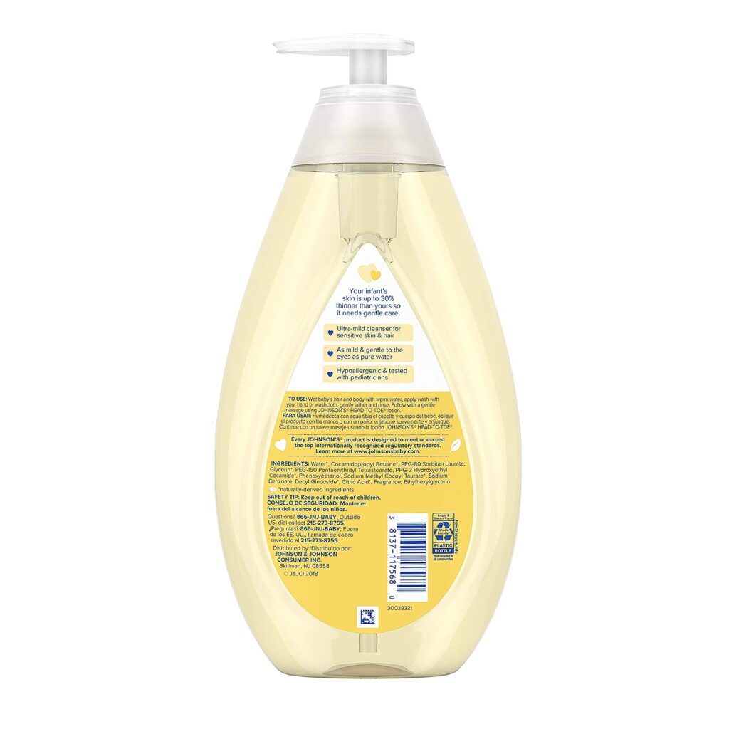 Johnson’s Head-To-Toe Baby Body Wash & Shampoo 11