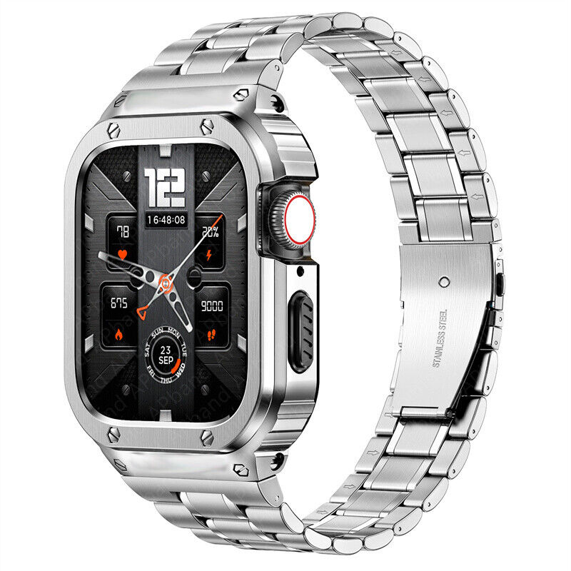 Stainless Steel Strap+metal Case For Apple Watch Band 2