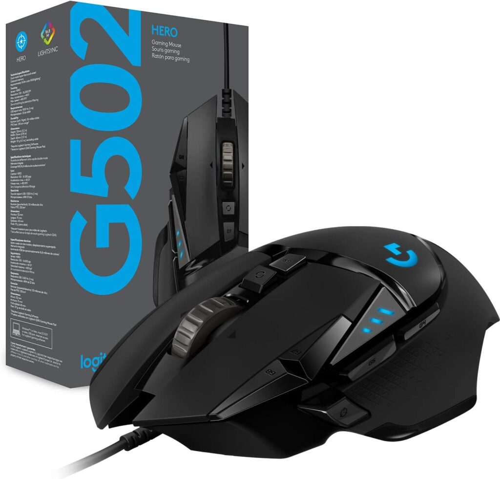 Logitech G502 Hero High Performance Wired Gaming Mouse 9